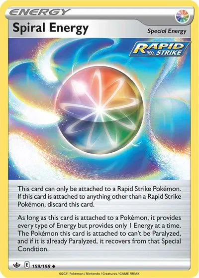 159/198 Spiral Energy Reverse Holo - Chilling Reign