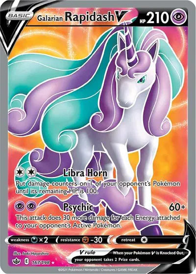167/198 Galarian Rapidash V - Chilling Reign