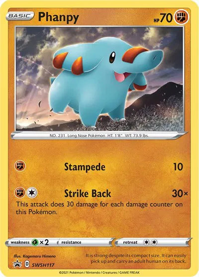SWSH117 Phanpy - SWSH Black Star Promo