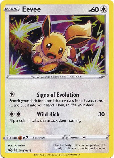 SWSH118 Eevee - SWSH Black Star Promo