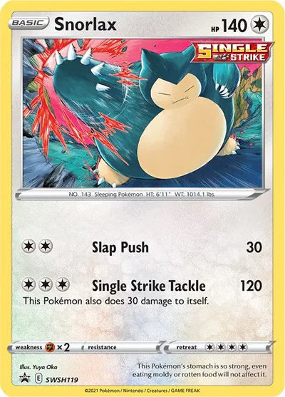 SWSH119 Snorlax - SWSH Black Star Promo