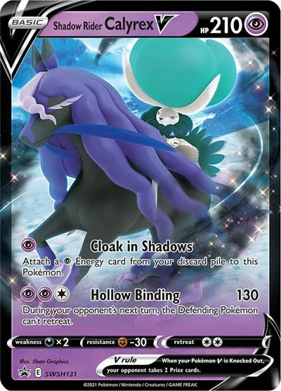 SWSH131 Shadow Rider Calyrex V - SWSH Black Star Promo