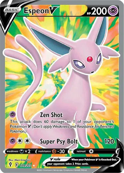 179/203 Espeon V - Evolving Skies