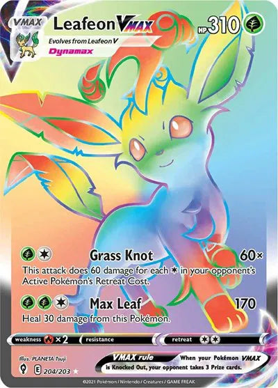 204/203 Leafeon VMAX - Evolving Skies