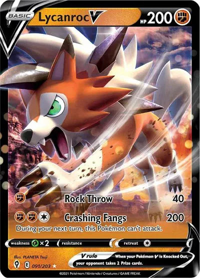 091/203 Lycanroc V - Evolving Skies