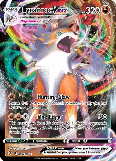 092/203 Lycanroc VMAX - Evolving Skies