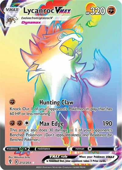 213/203 Lycanroc VMAX - Evolving Skies