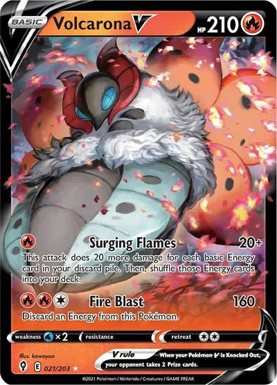 021/203 Volcarona V - Evolving Skies