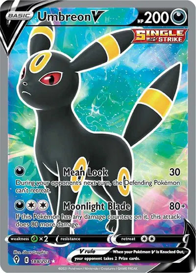 188/203 Umbreon V - Evolving Skies