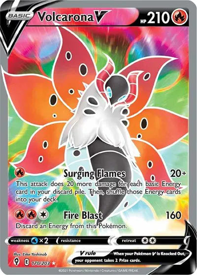 170/203 Volcarona V - Evolving Skies