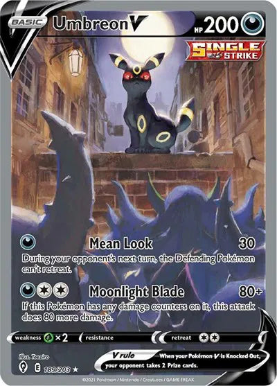 189/203 Umbreon V - Evolving Skies