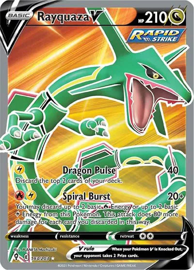 193/203 Rayquaza V - Evolving Skies