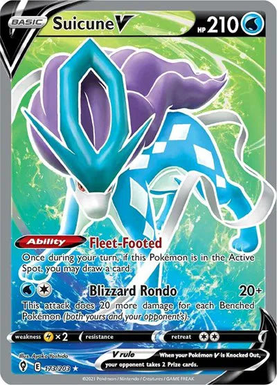 173/203 Suicune V - Evolving Skies