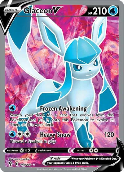 174/203 Glaceon V - Evolving Skies