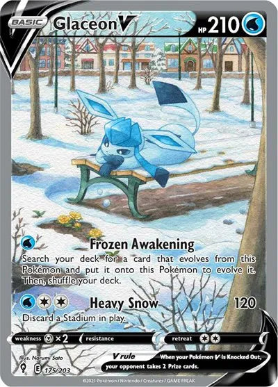 175/203 Glaceon V - Evolving Skies
