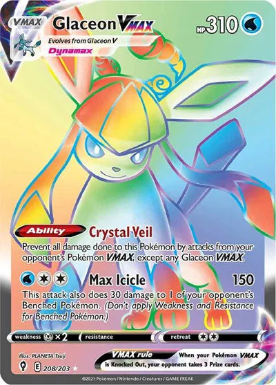 208/203 Glaceon VMAX - Evolving Skies
