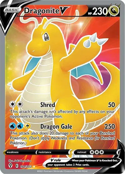 191/203 Dragonite V - Evolving Skies