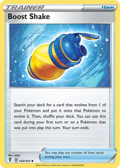 142/203 Boost Shake Reverse Holo - Evolving Skies