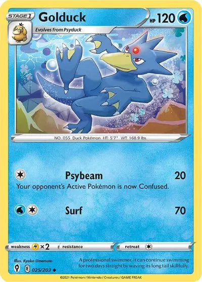 025/203 Golduck Reverse Holo