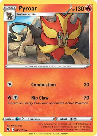 023/203 Pyroar Reverse Holo