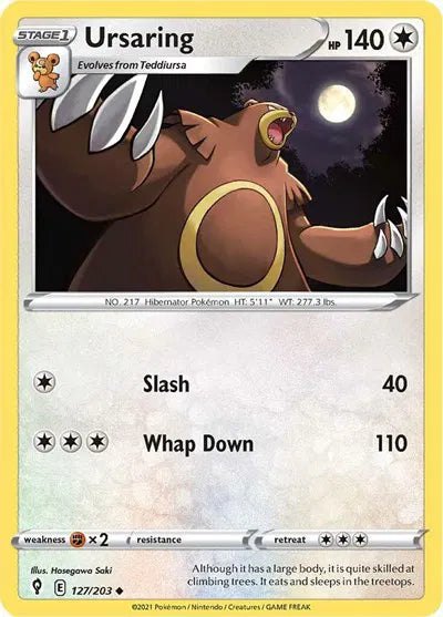 127/203 Ursaring Reverse Holo - Evolving Skies