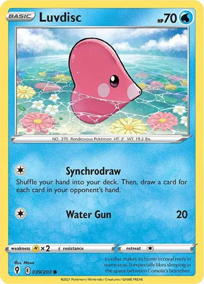 039/203 Luvdisc Reverse Holo - Evolving Skies