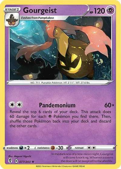 077/203 Gourgeist Reverse Holo - Evolving Skies