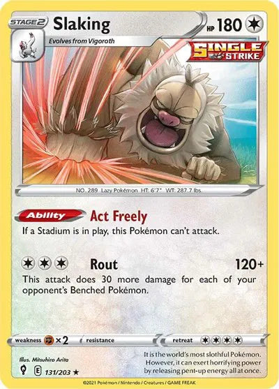 131/203 Slaking Reverse Holo - Evolving Skies