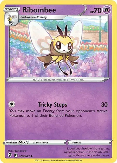 079/203 Ribombee Reverse Holo - Evolving Skies