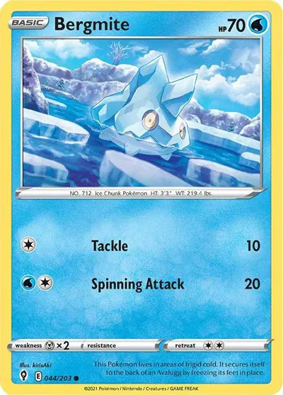 044/203 Bergmite Reverse Holo - Evolving Skies