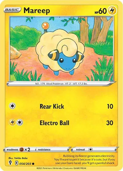 054/203 Mareep Reverse Holo - Evolving Skies