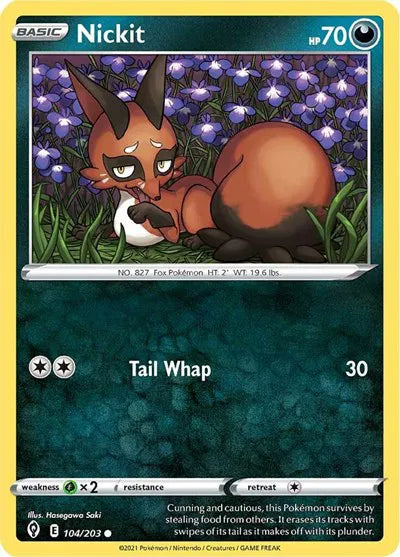 104/203 Nickit Reverse Holo - Evolving Skies