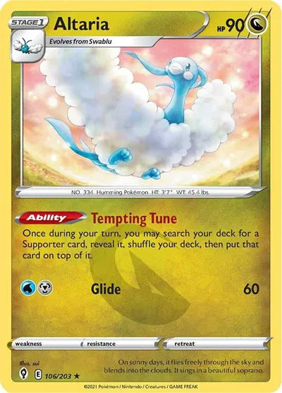 106/203 Altaria Reverse Holo - Evolving Skies