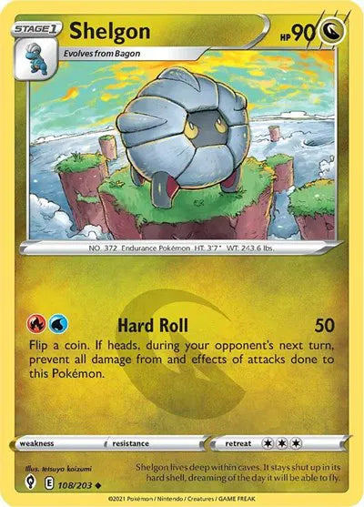 108/203 Shelgon Reverse Holo - Evolving Skies