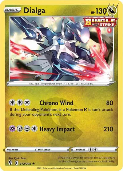 112/203 Dialga Reverse Holo - Evolving Skies