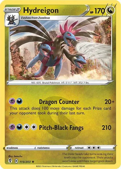 115/203 Hydreigon Holofoil - Evolving Skies