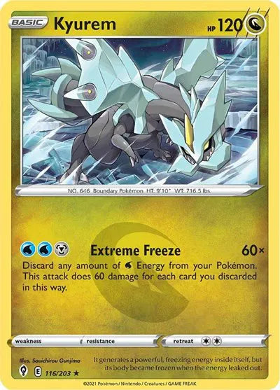 116/203 Kyurem Reverse Holo - Evolving Skies