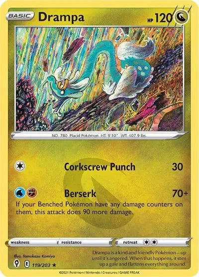 119/203 Drampa Reverse Holo - Evolving Skies