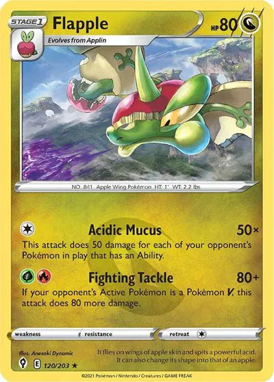 120/203 Flapple Reverse Holo - Evolving Skies