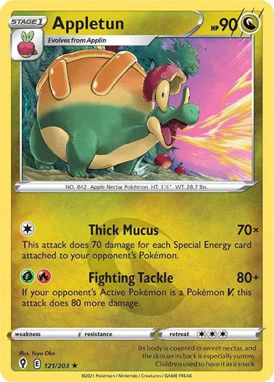 121/203 Appletun Reverse Holo - Evolving Skies