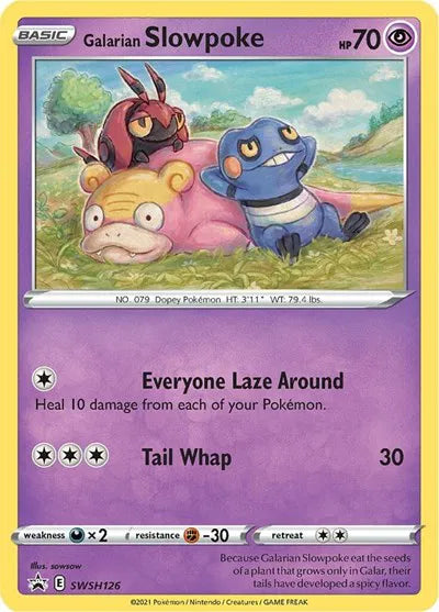 SWSH126 Galarian Slowpoke - SWSH Black Star Promo