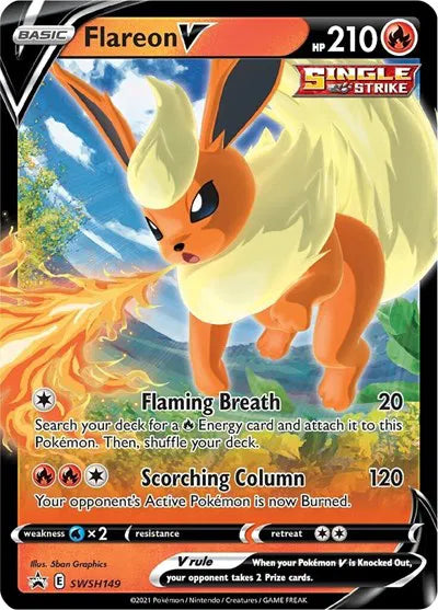 SWSH149 Flareon V - SWSH Black Star Promo