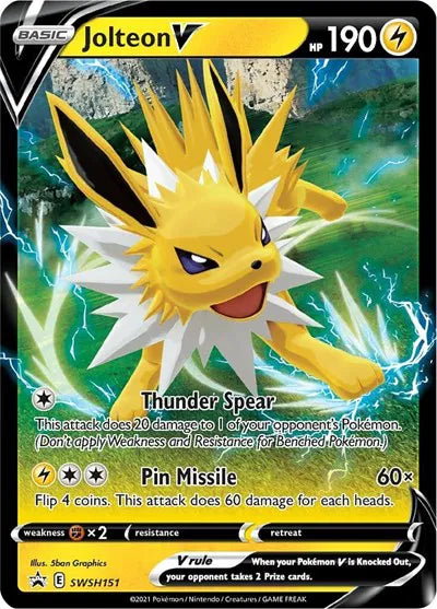 SWSH151 Jolteon V - SWSH Black Star Promo