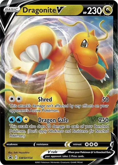 SWSH154 Dragonite V - SWSH Black Star Promo