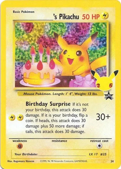 24/53 ______'s Pikachu - Celebrations