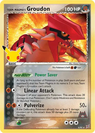 9/95 Team Magma's Groudon - Celebrations