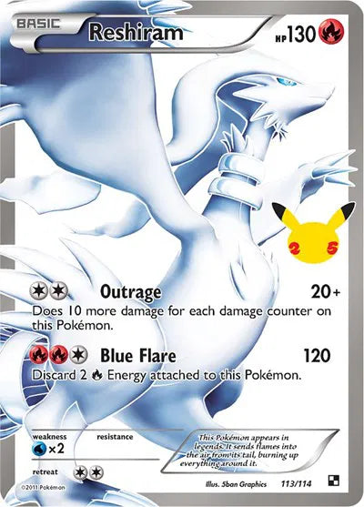 113/114 Reshiram - Celebrations