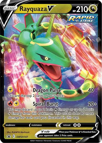 SWSH147 Rayquaza V - SWSH Black Star Promo