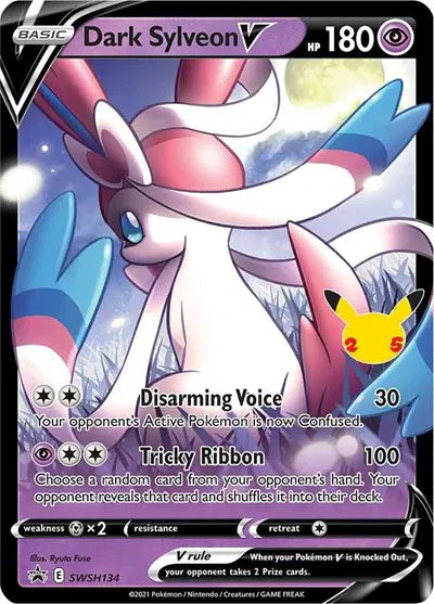 SWSH134 Dark Sylveon V - SWSH Black Star Promo