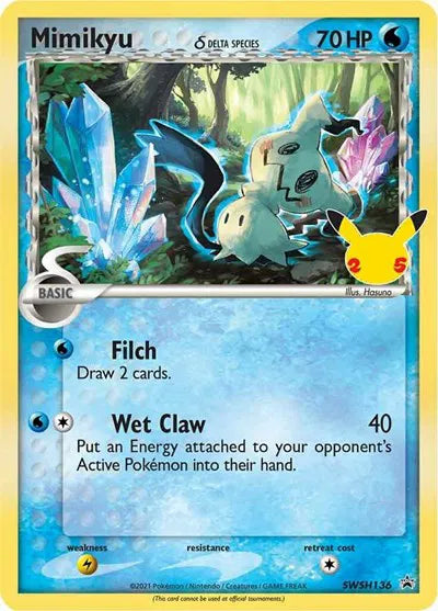 SWSH136 Mimikyu (Delta Species) - SWSH Black Star Promo